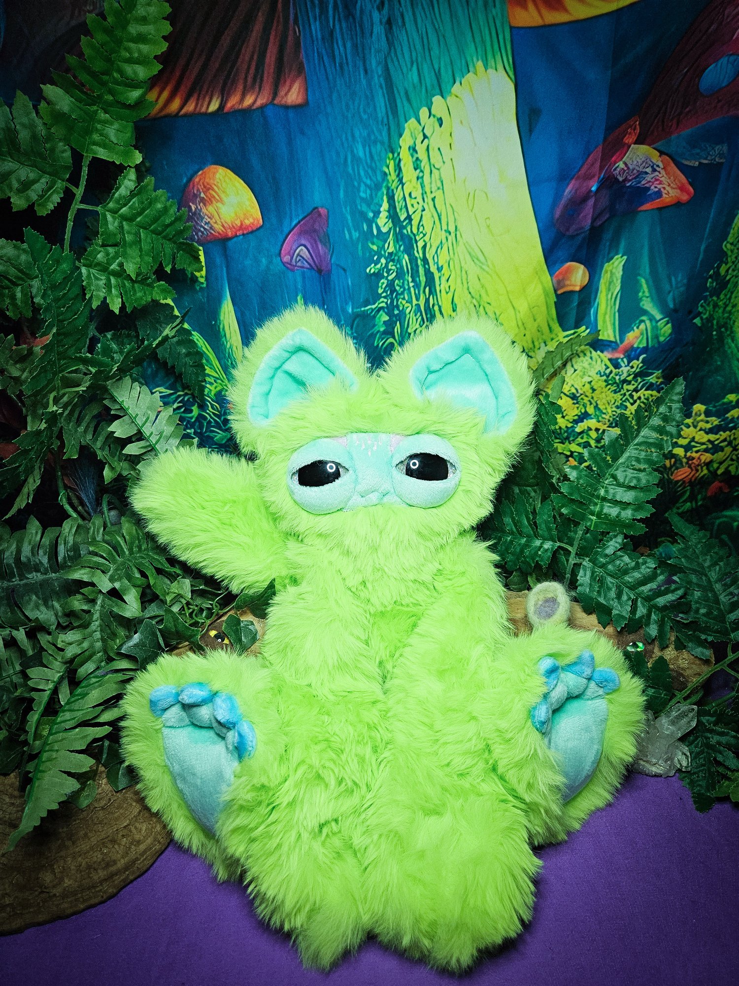Canidae! Cosmic Lime With Glow In The Dark Eyes!