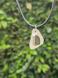 Image 4 of Mens Necklace - Cornish Green Seaglass 