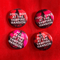 Image 2 of pool boy at the vampire mansion (my chemical romance) ✷ buttons