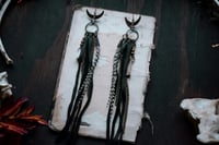 Image 3 of Leather Fringe earrings