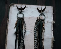 Image 4 of Leather Fringe earrings