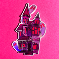 Image 1 of haunted house ✧ holographic sticker