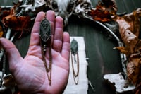 Image 5 of Folkways etched brass earrings