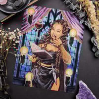 Image 1 of Vampire Witch Signed Watercolor Print