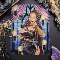 Image 2 of Vampire Witch Signed Watercolor Print