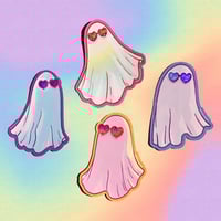 Image 1 of gay ghosts ✧ glitter stickers