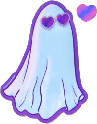 Image 4 of gay ghosts ✧ glitter stickers