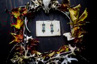 Image 2 of Turquoise and Steel earrings