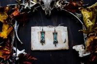 Image 3 of Turquoise and Steel earrings