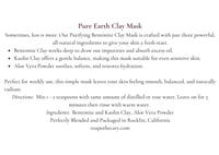 Image 2 of Pure Earth Clay Mask – Detoxify, Soothe, Glow