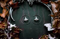 Image 1 of Vertebra hoop earrings