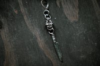 Image 3 of Single chainmail and knife earring