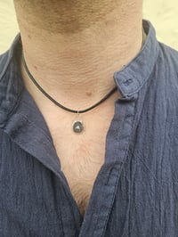 Image 1 of Mens Necklace - ' Come Crash with me ' Wave Necklace 