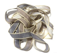 Image 2 of 1PC. SNAKESKIN 42" hand dyed wrist wrap bracelet silk ribbon//Yoga wrist wrap bracelet ribbon