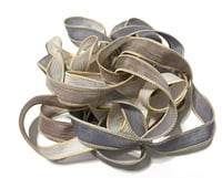 Image 4 of 1PC. SNAKESKIN 42" hand dyed wrist wrap bracelet silk ribbon//Yoga wrist wrap bracelet ribbon