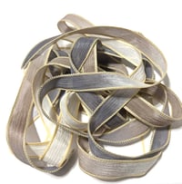Image 6 of 1PC. SNAKESKIN 42" hand dyed wrist wrap bracelet silk ribbon//Yoga wrist wrap bracelet ribbon