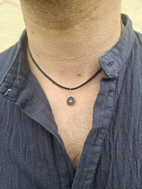 Image 4 of Mens Necklace - ' Come Crash with me ' Wave Necklace 