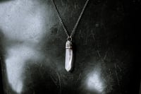 Image 6 of Silver Capped Quartz necklace