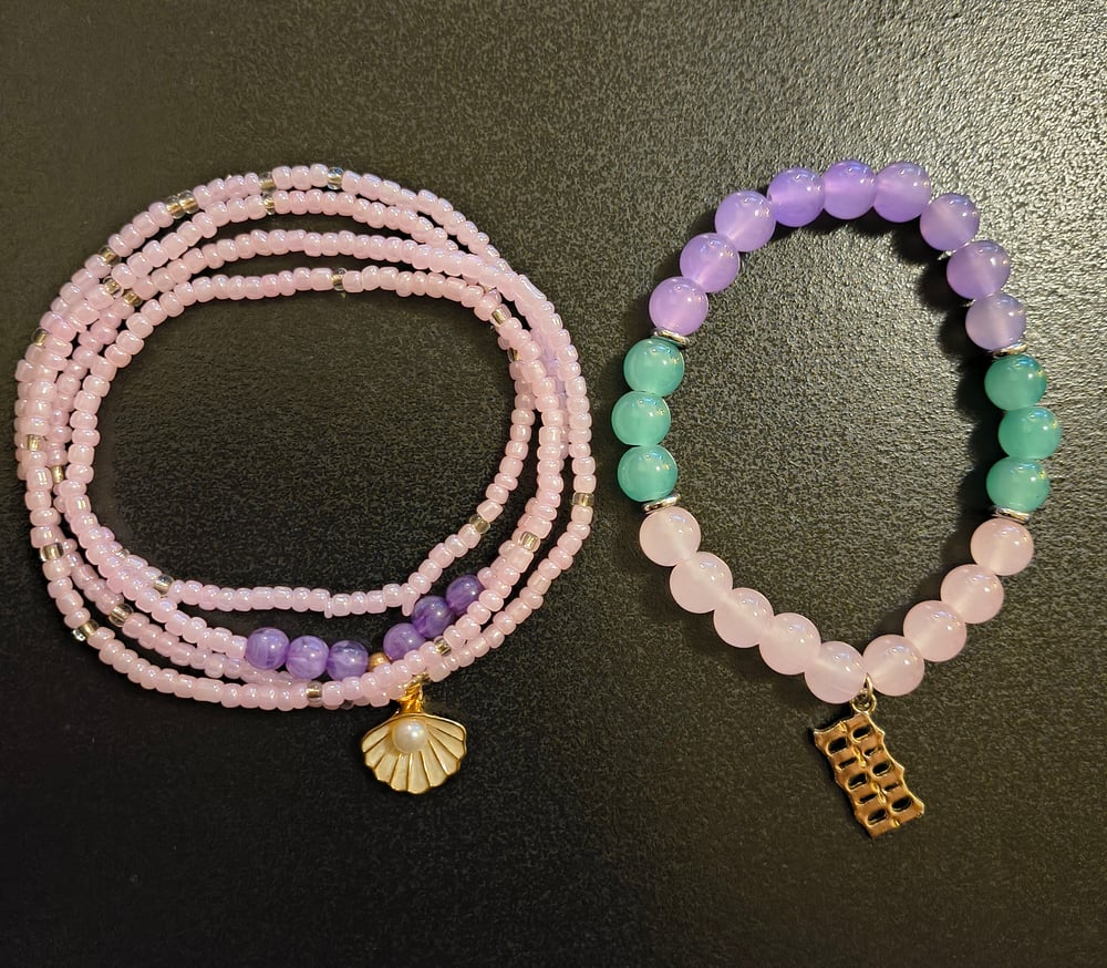 Image of Infinite Essence Waist Bead and Bracelet Set