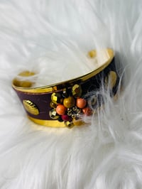 Image 2 of Handmade Autumn Bloom Gold-Plated Stainless Steel Bracelet