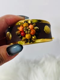 Image 5 of Handmade Autumn Bloom Gold-Plated Stainless Steel Bracelet