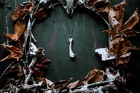 Image 2 of Silver Capped Raccoon Leg Bone necklace