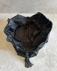 Image 5 of BLACK LEATHER TRAVEL BAG