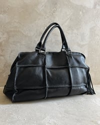 Image 3 of BLACK LEATHER TRAVEL BAG