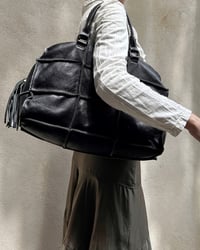 Image 9 of BLACK LEATHER TRAVEL BAG