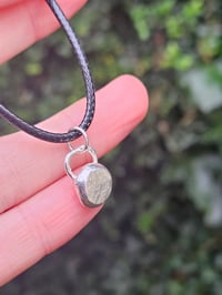 Image 4 of Mens Necklace  - Pebble of Silver 