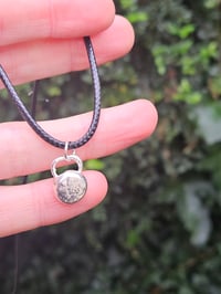 Image 2 of Mens Necklace  - Pebble of Silver 