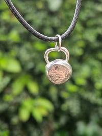 Image 3 of Mens Necklace  - Pebble of Silver 