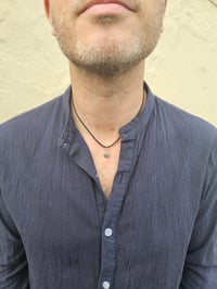 Image 5 of Mens Necklace  - Pebble of Silver 