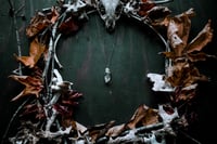 Image 2 of Silver Capped Quartz Crystal necklace