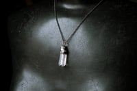 Image 6 of Silver Capped Quartz Crystal necklace 2