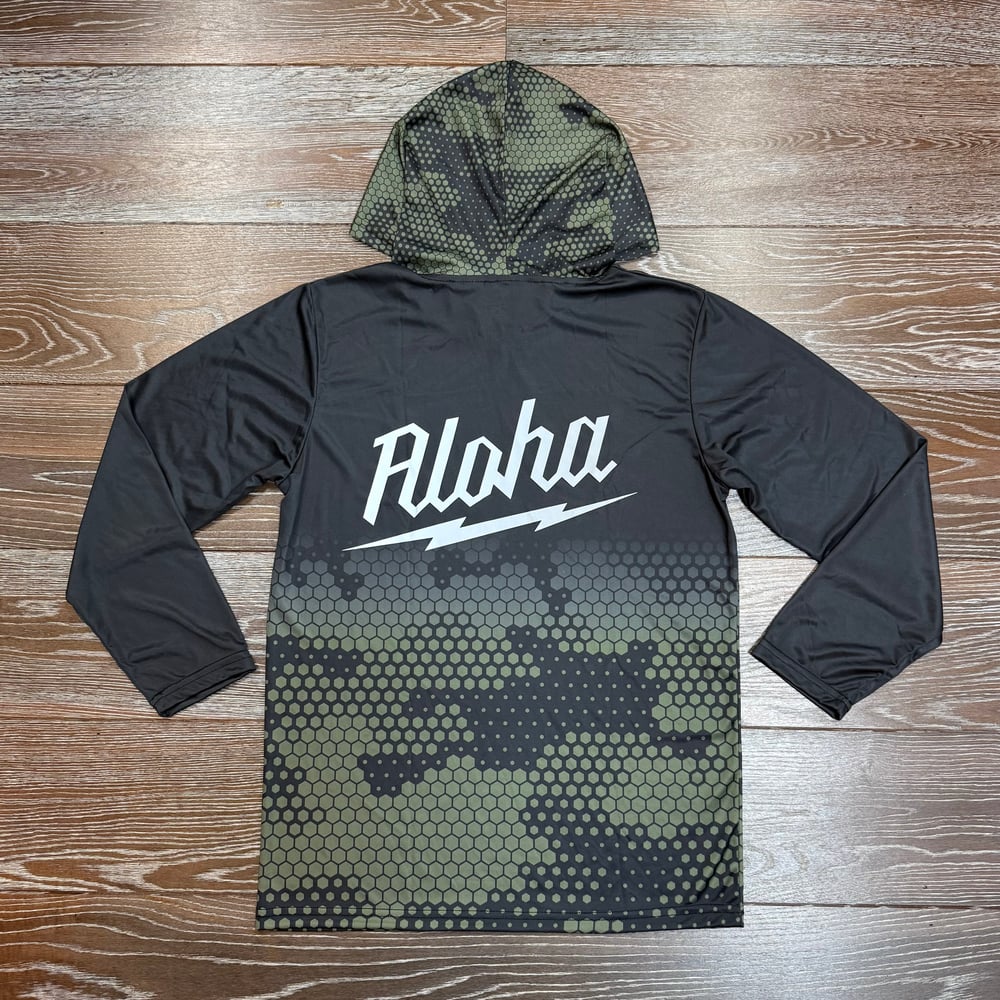 Image of Digi Waukee Men's Reflective Dri Fit Hoodie BLK-OLV