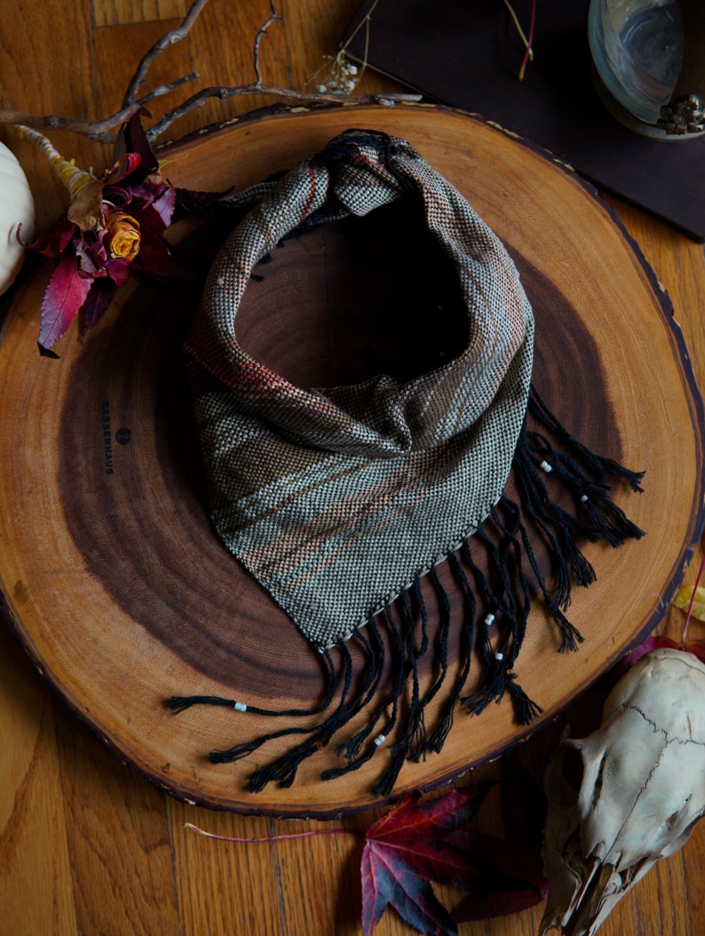 Image of Woven Kerchief - Pumpkin Chai