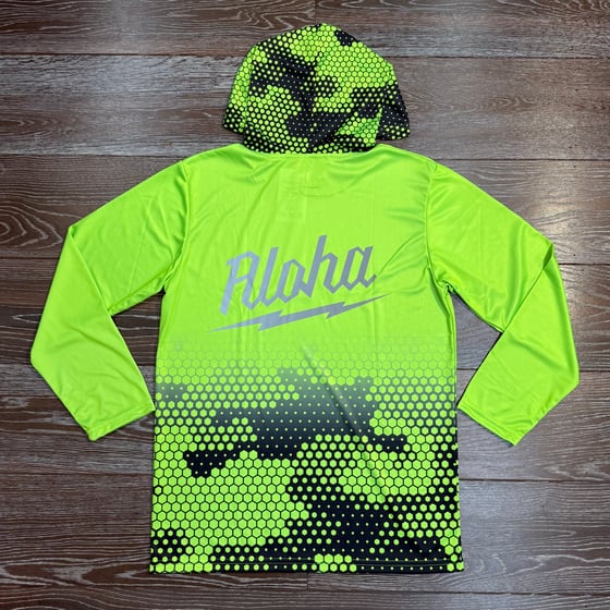 Image of Digi Waukee Men's Reflective Dri Fit Hoodie SFTY GRN