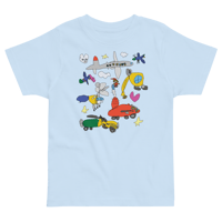 Image 3 of Toddler Trucks, Planes and Helicopters TShirt 