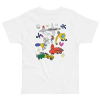 Image 1 of Toddler Trucks, Planes and Helicopters TShirt 