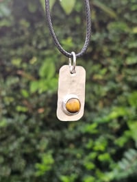 Image 2 of Mens Necklace - Tigers Eye Gemstone
