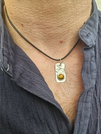 Image 4 of Mens Necklace - Tigers Eye Gemstone