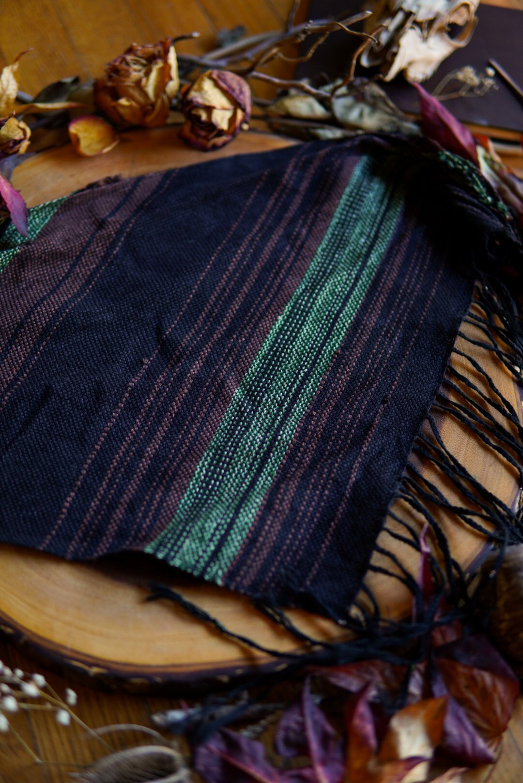 Image of Woven Kerchief - Evergreen