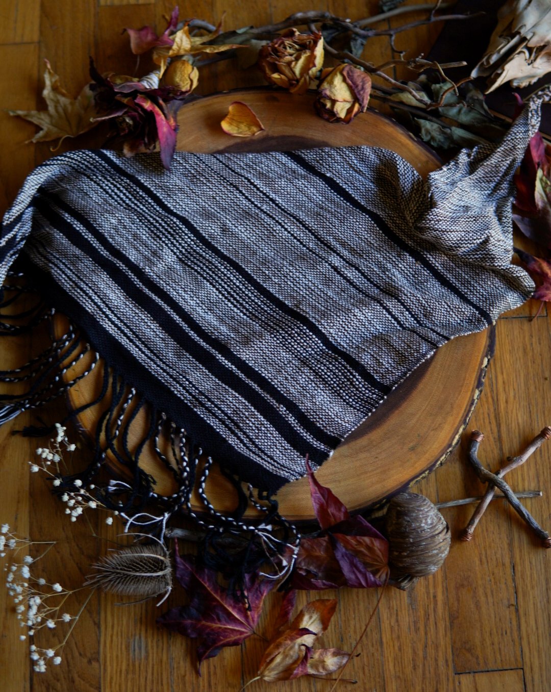 Image of Woven Kerchief  - Coffee with Milk