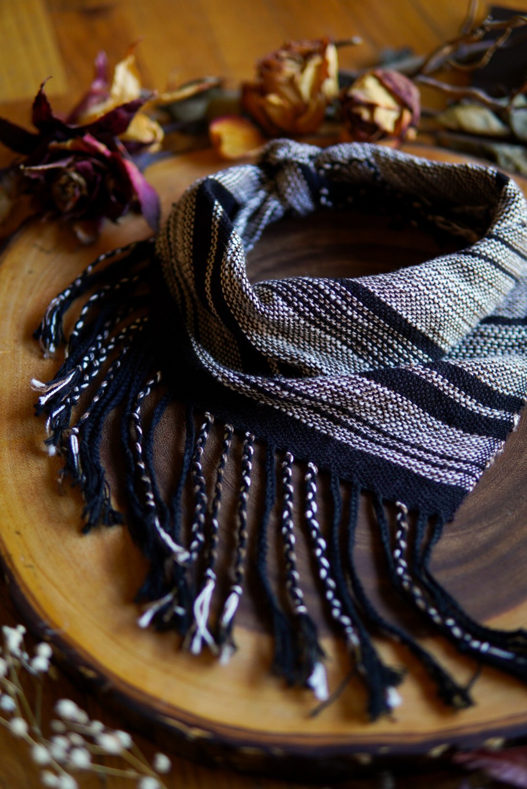 Image of Woven Kerchief  - Coffee with Milk