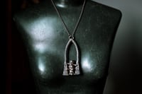 Image 2 of Catacombs Stacked Skulls copper necklace