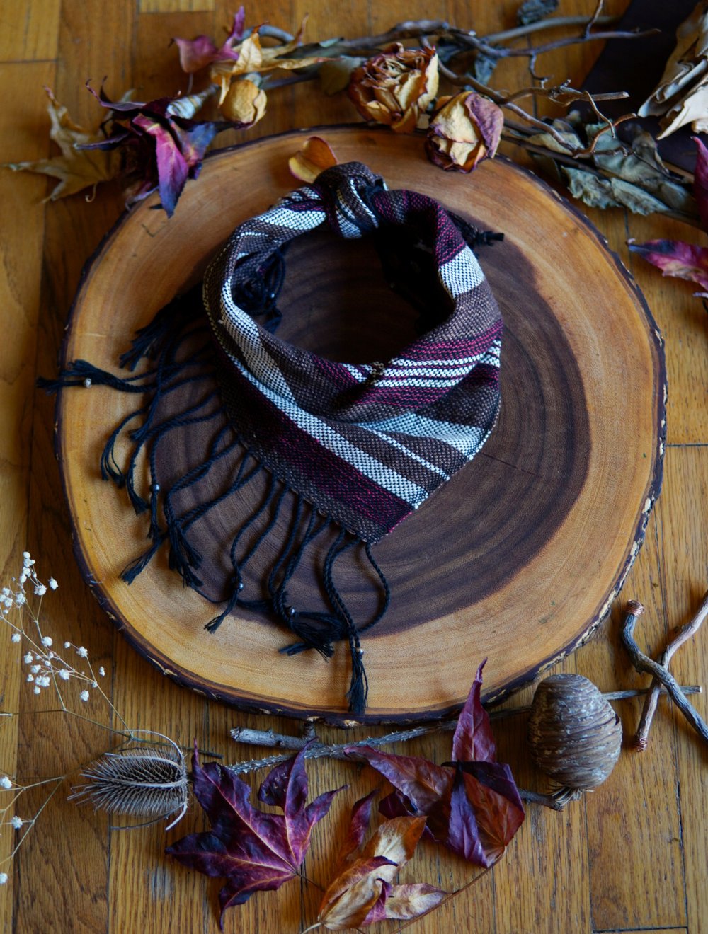 Image of Woven Kerchief  - Spiced Cocoa