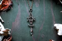 Image 3 of Copper Sigil and Quartz necklace