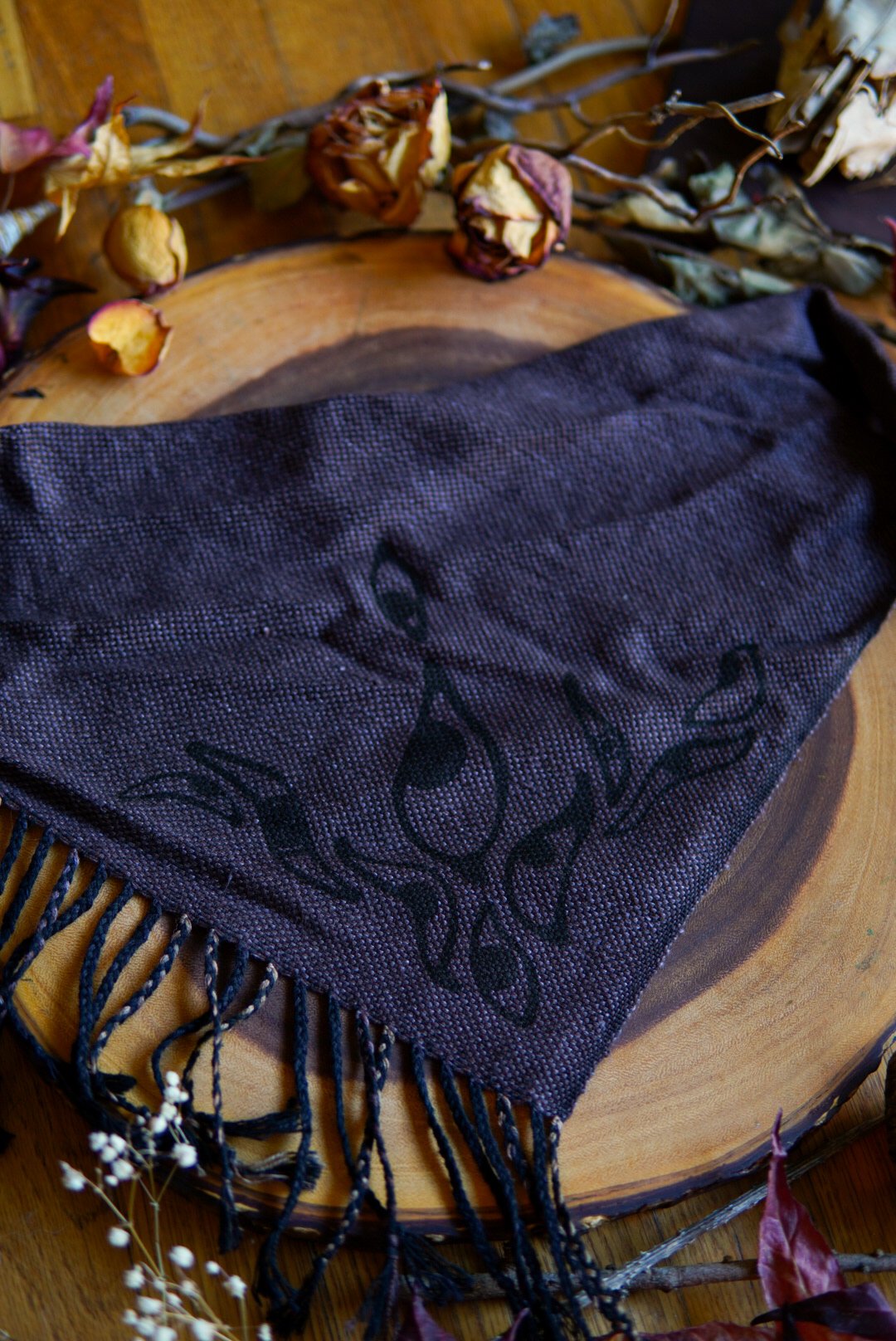 Image of Woven Kerchief  - Brown Eyes