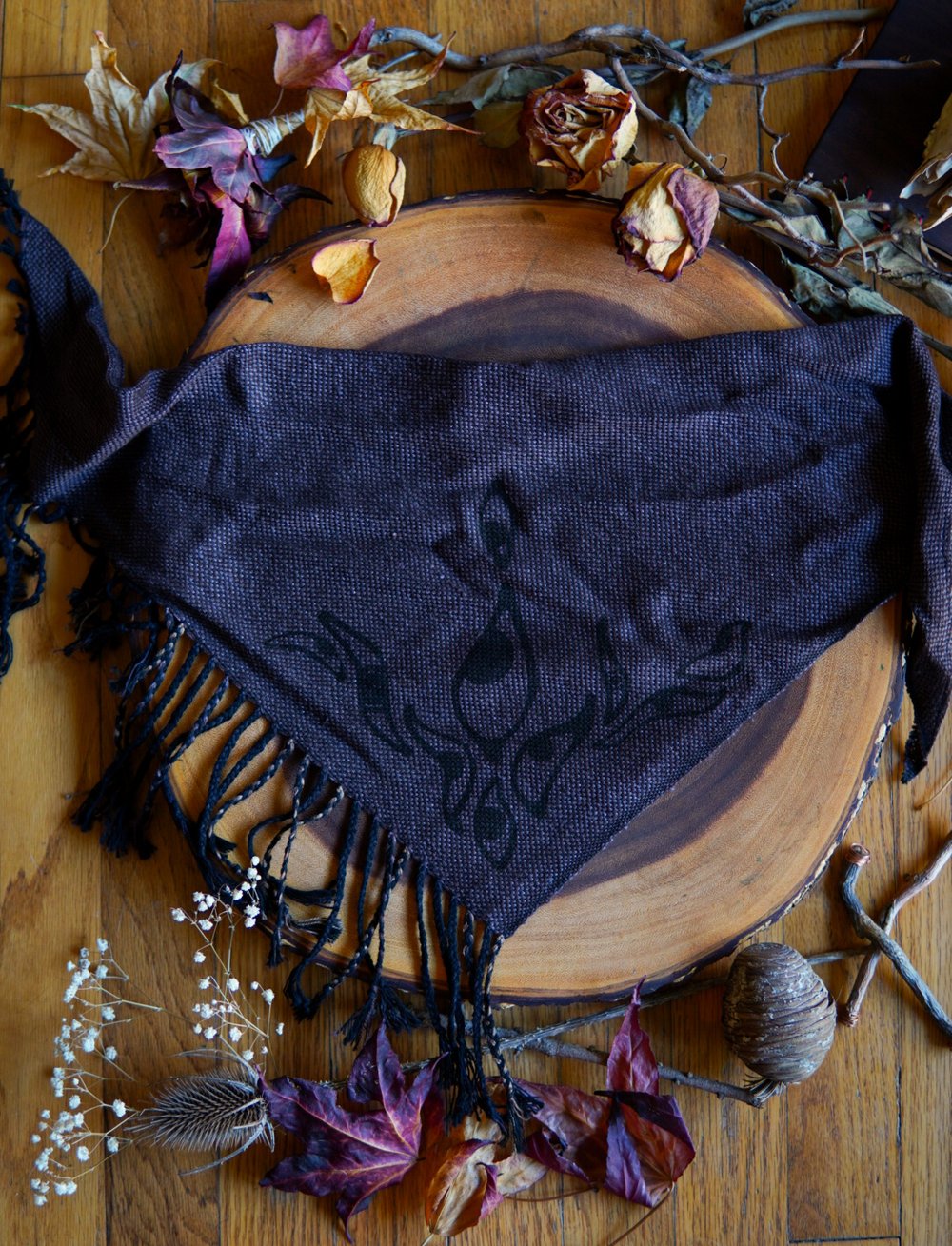 Image of Woven Kerchief  - Brown Eyes